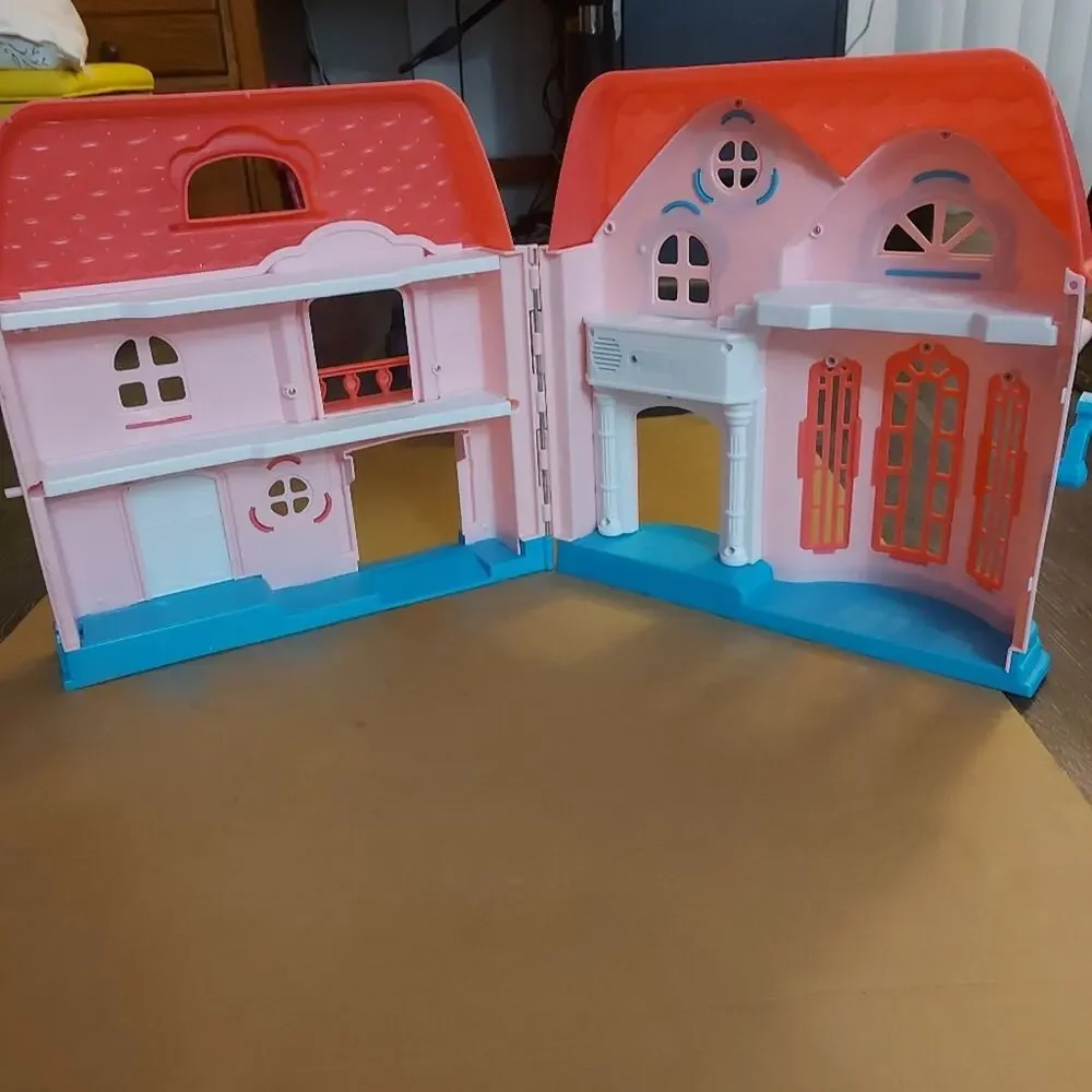 Kid Connection Folding Dollhouse Dolls Accessories Kidcore Christmas Gifts Toys